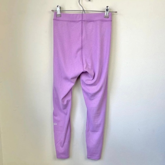 Alo Yoga Ribbed High-Waist 7/8 Blissful Legging - Picture 7 of 10